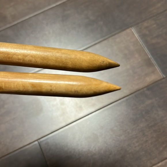 Wooden knitting needles vintage - Picture 5 of 6